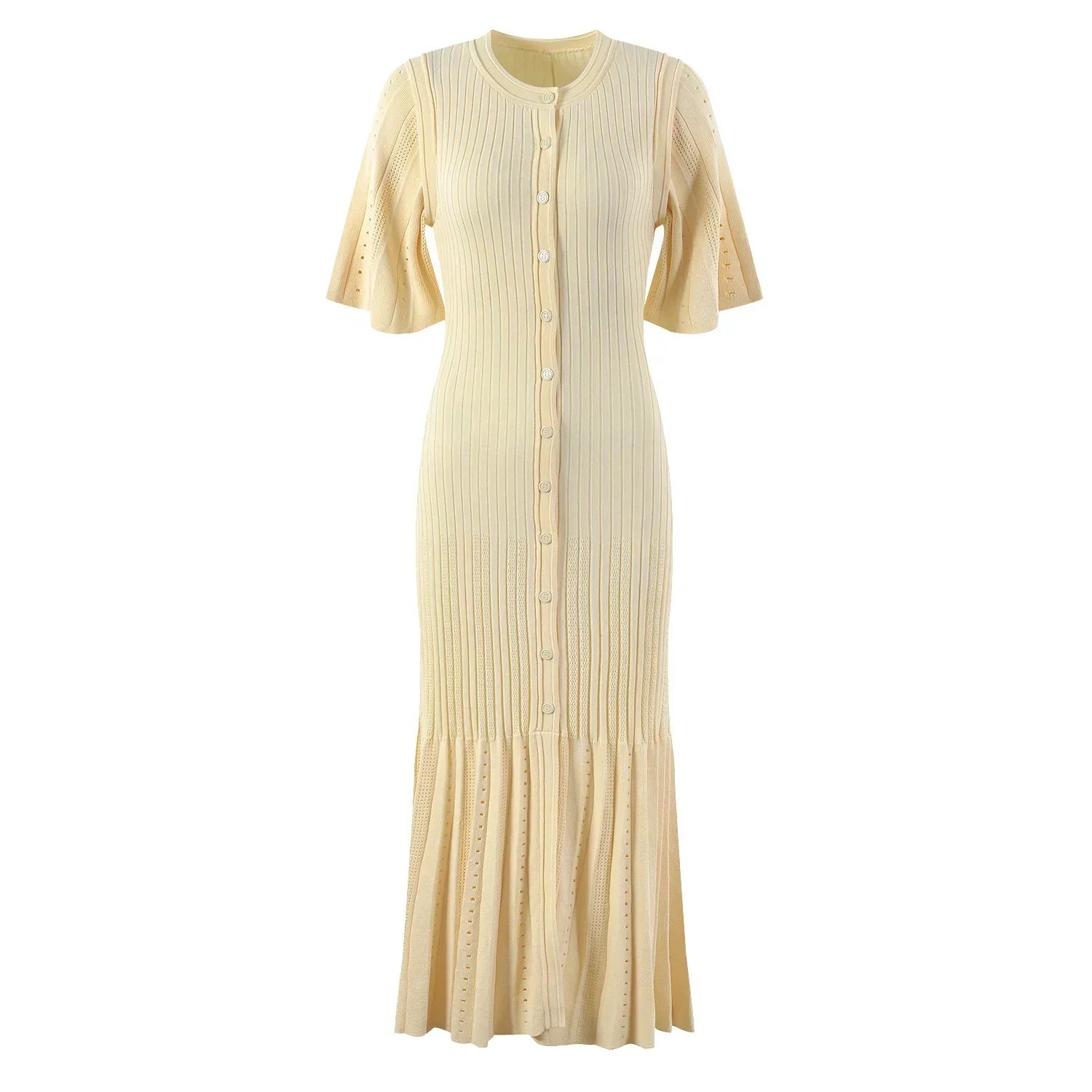 SANDRA FINE KNIT MIDI DRESS