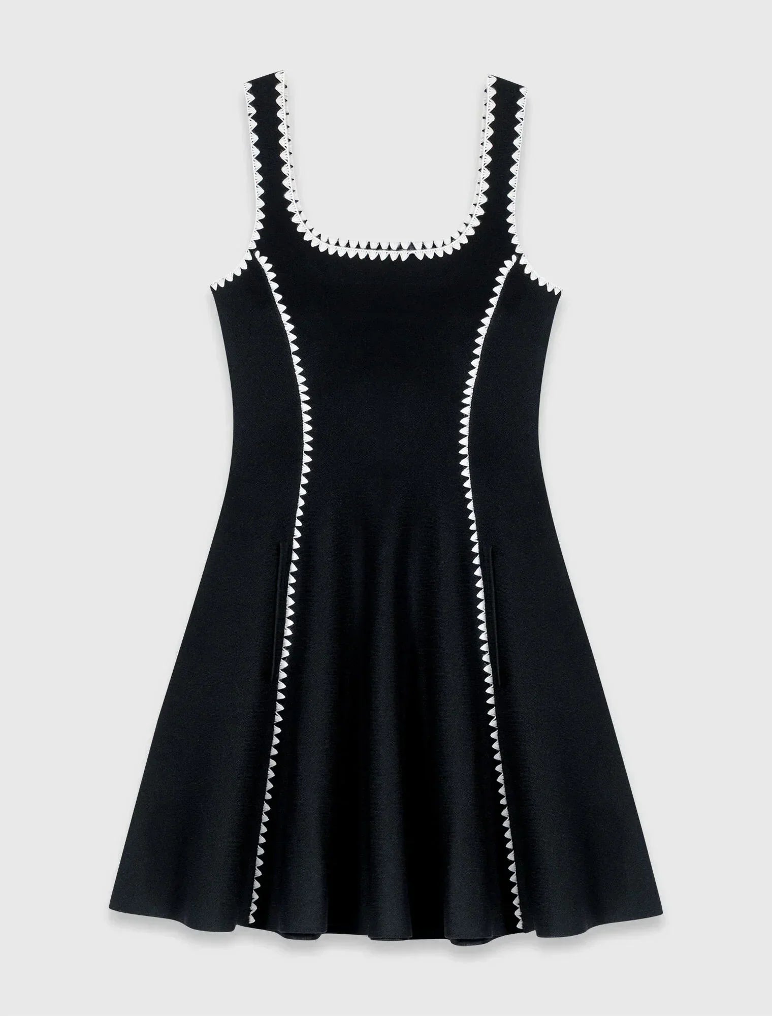 MAJE DRESS SET BLACK LINES