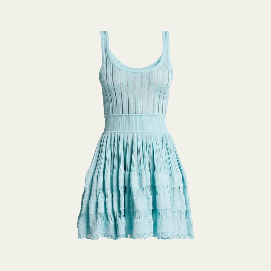 ALAÏ DRESS TURQUOISE