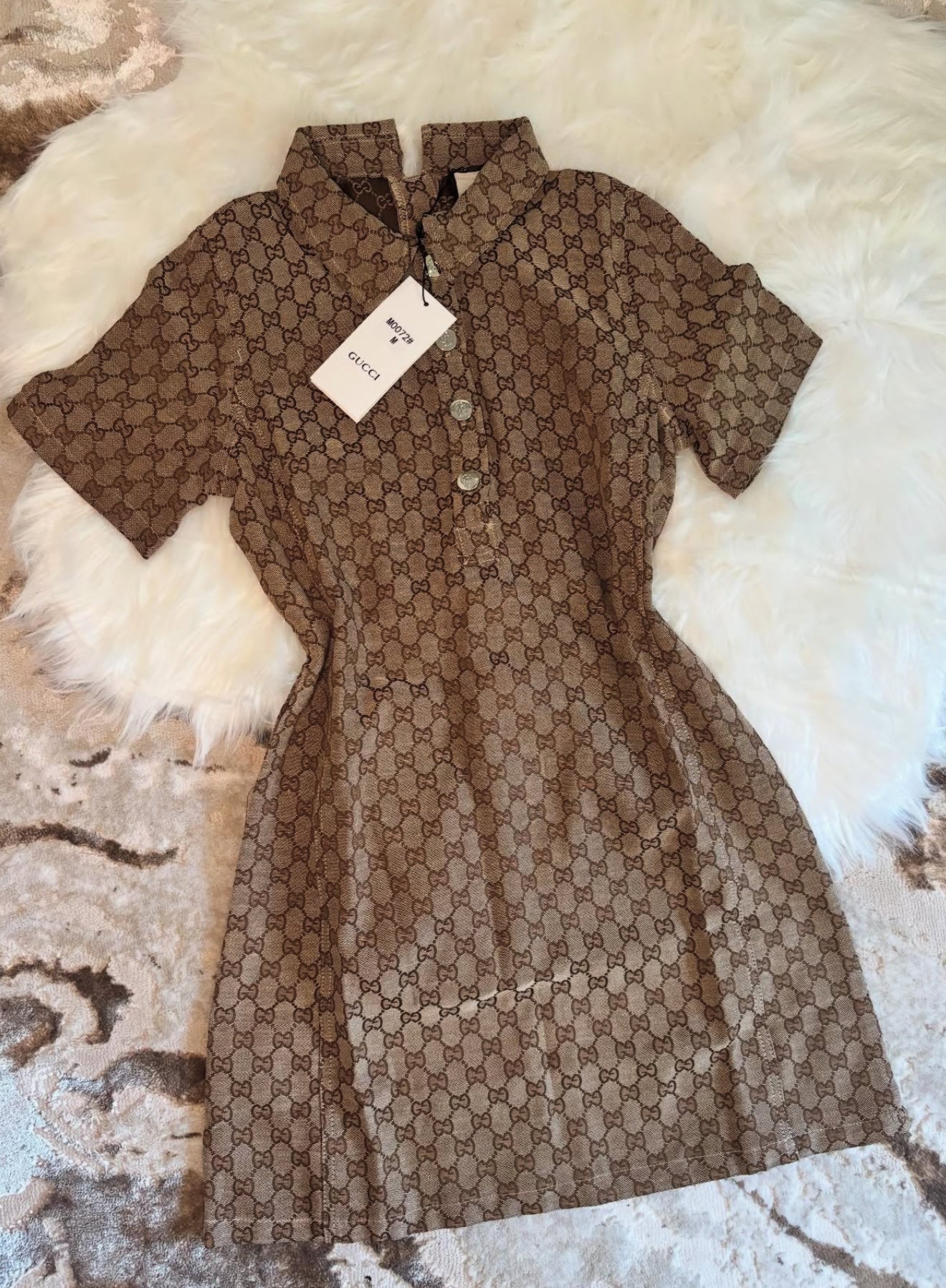 BROWN POLO DRESS