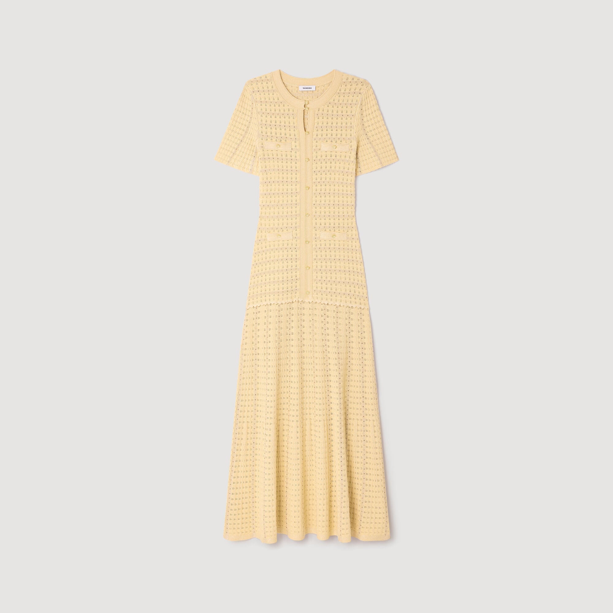 SANDRA JERSEY LONG DRESS YELLOW