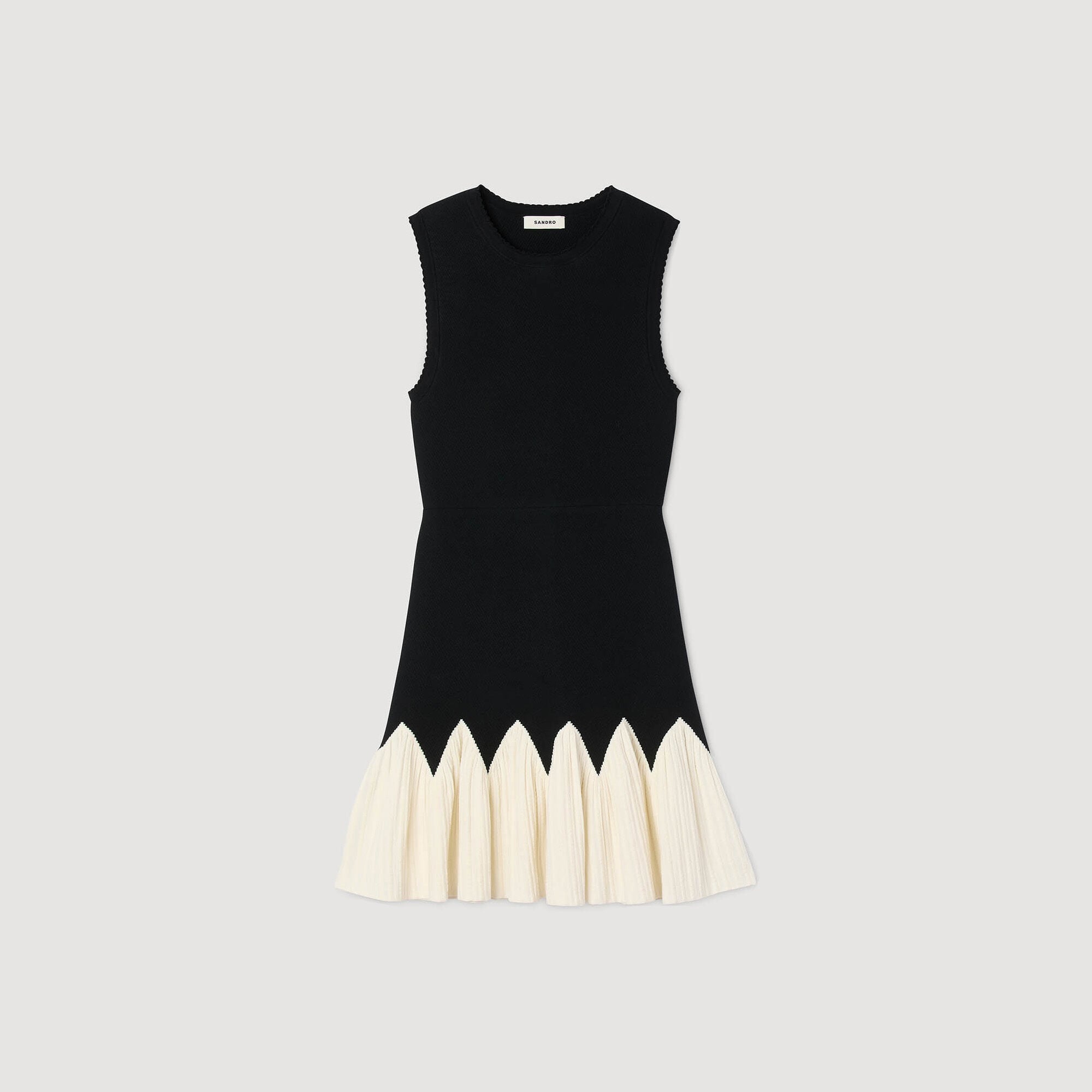 SANDRA TWO TONE KNITTED DRESS