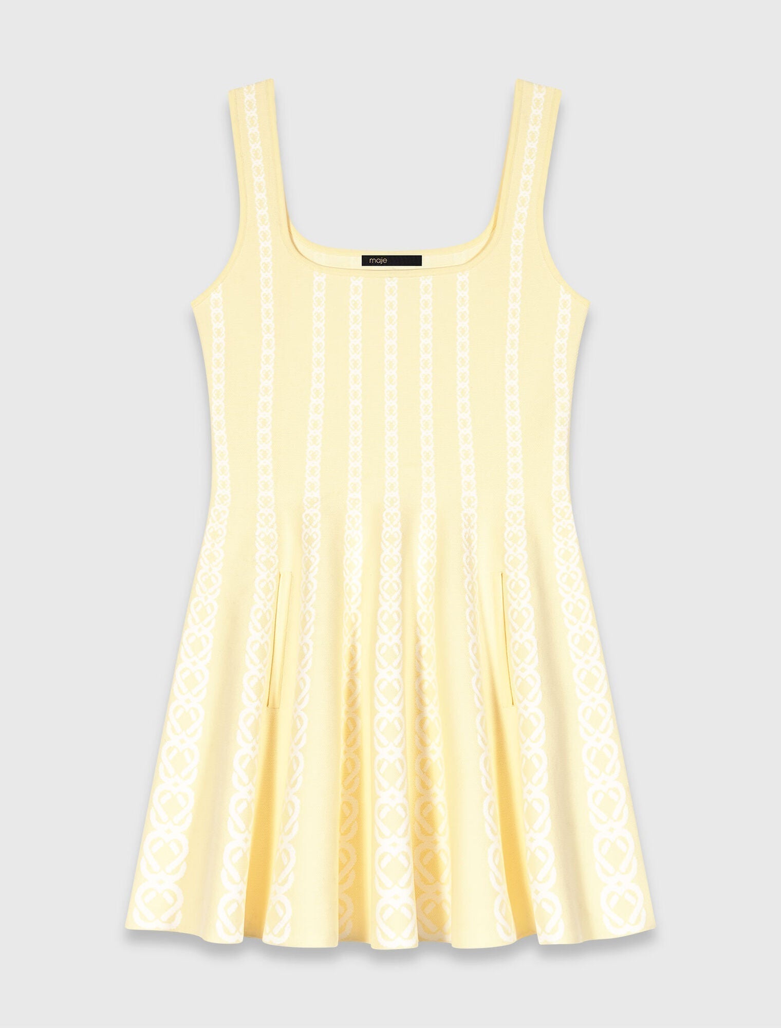MAJE DRESS BUTTER YELLOW