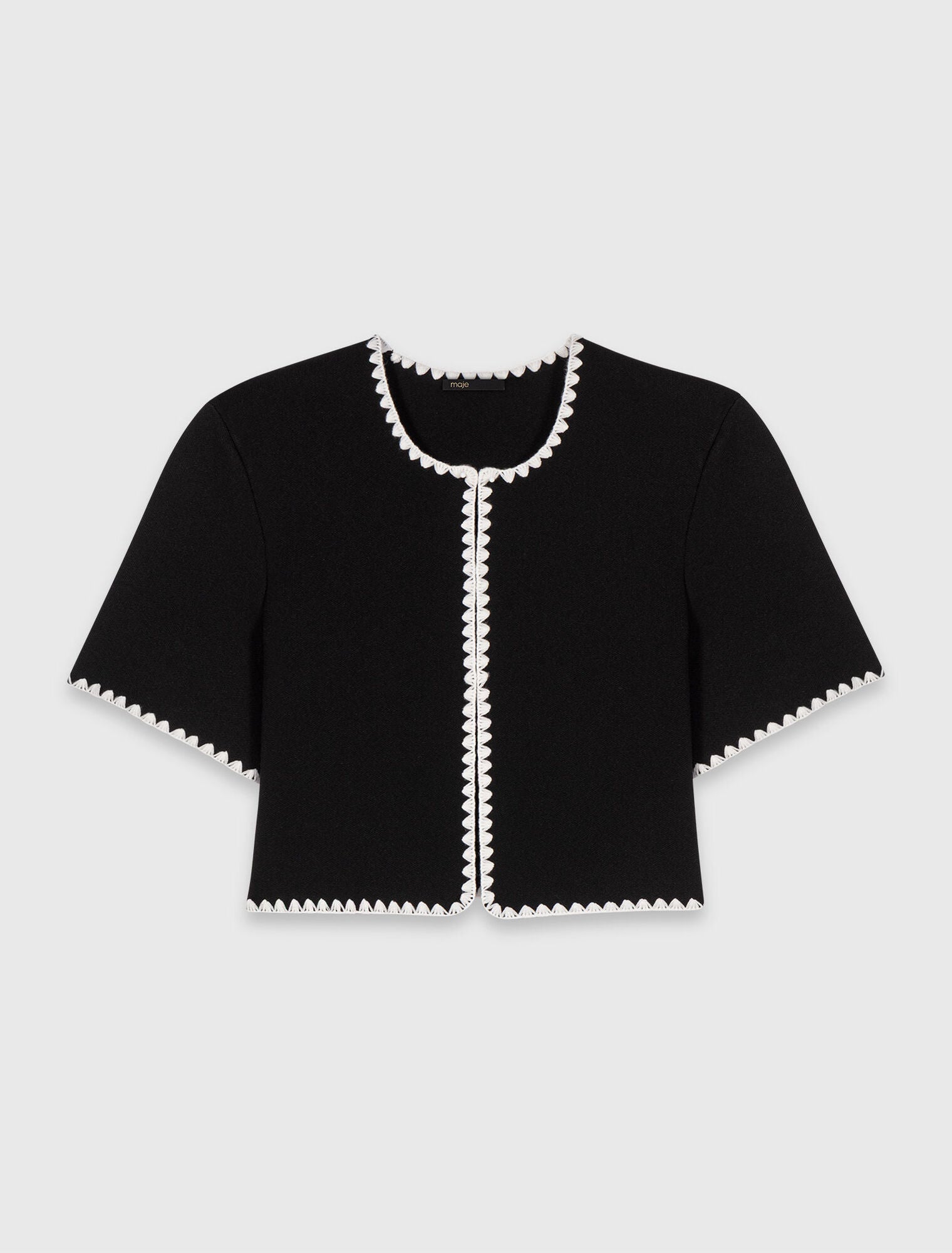 MAJE DRESS SET BLACK LINES