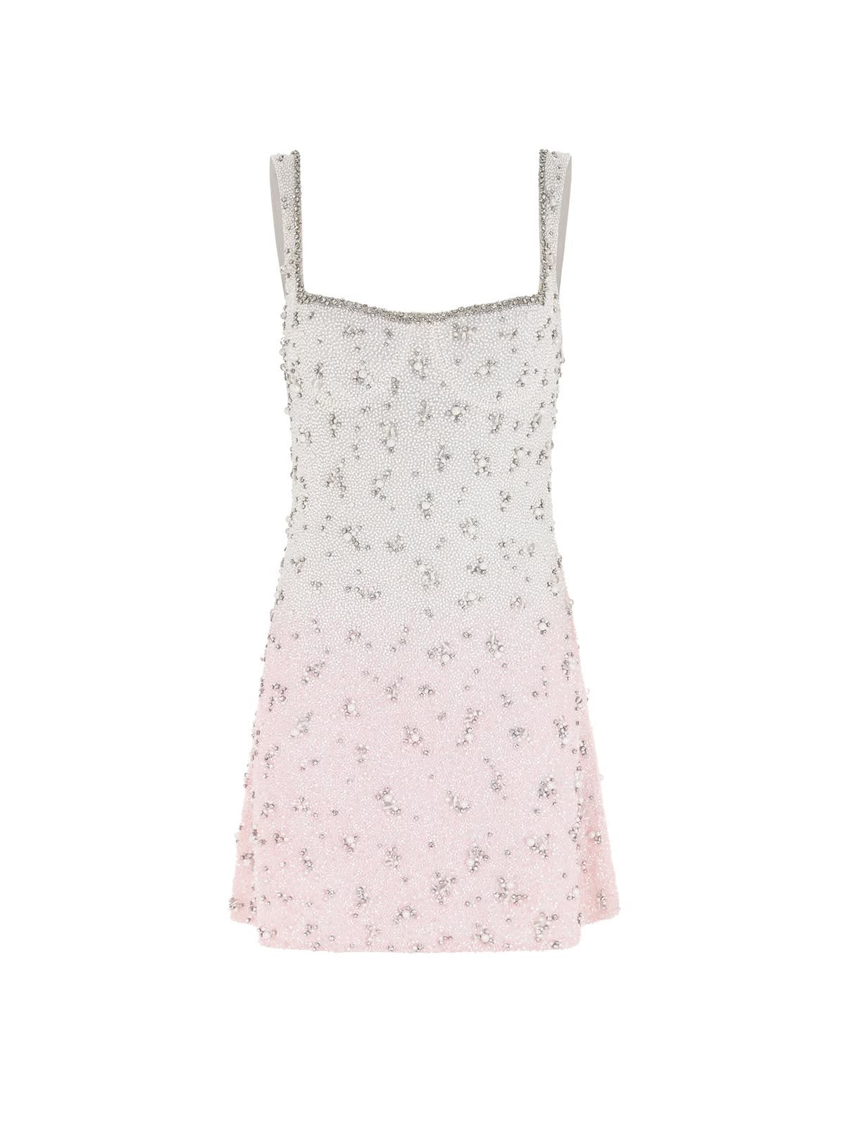 WHITE PINK FADE DRESS
