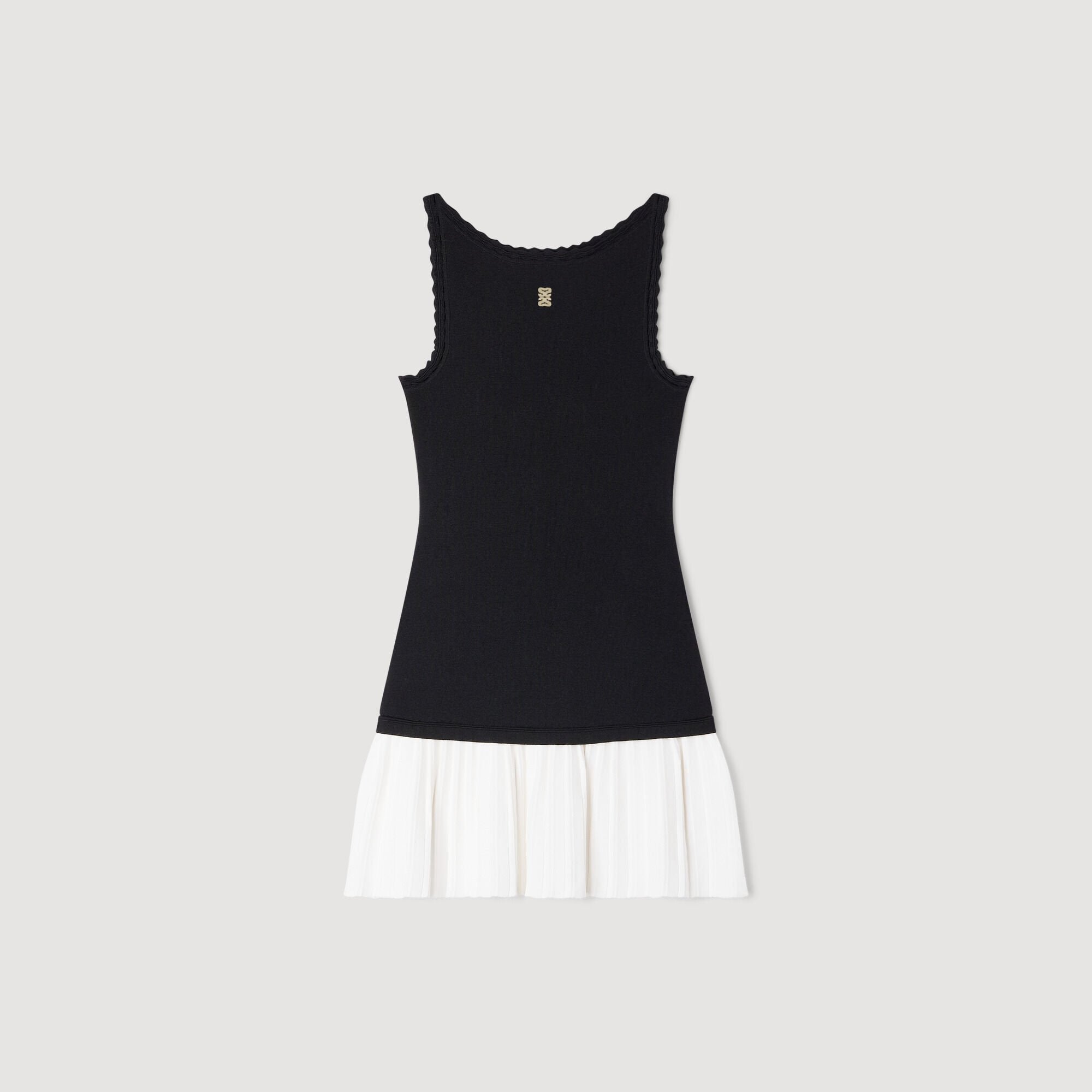 SANDRA TWO TONE DRESS BLACK