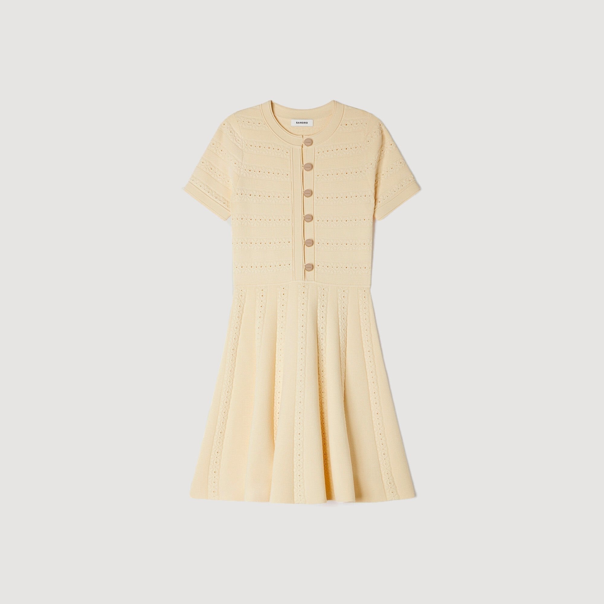 SANDRA KNITTED DRESS VANILLA