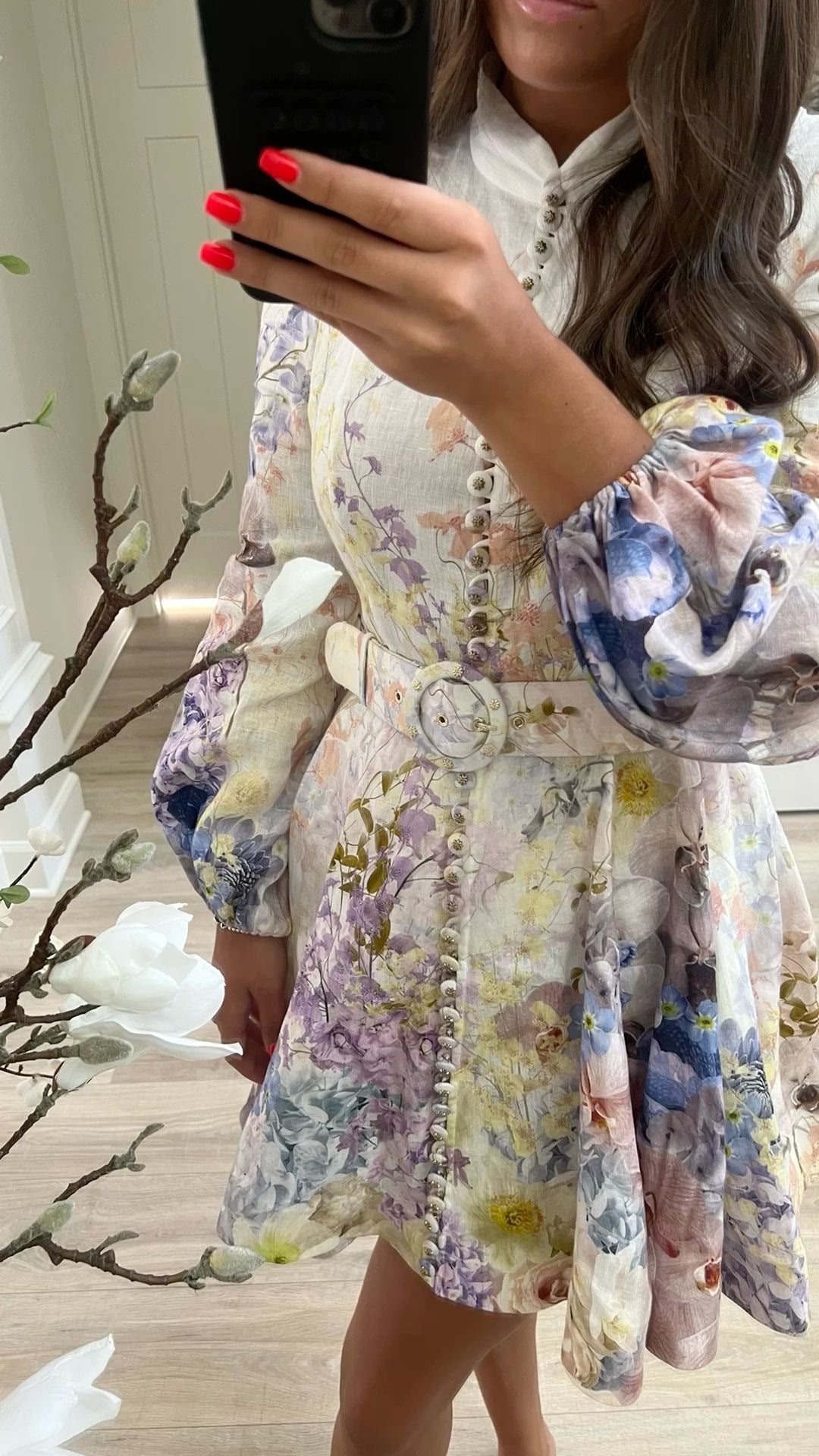 ZIMMER BLUE FLOWERS DRESS